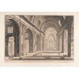 Giovanni Battista Piranesi (1720 Venedig - Rom 1778) – Veduta interna della Basilica di S.Pietro in