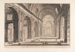 Giovanni Battista Piranesi (1720 Venedig - Rom 1778) – Veduta interna della Basilica di S.Pietro in
