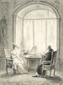 Johann Michael Mettenleiter (1765 Großkuchen - Passau 1853) – Die Unterhaltung am Fenster