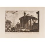 Giovanni Battista Piranesi (1720 Venedig - Rom 1778) – Veduta del Tempio di Cibele a Piazza della Bo