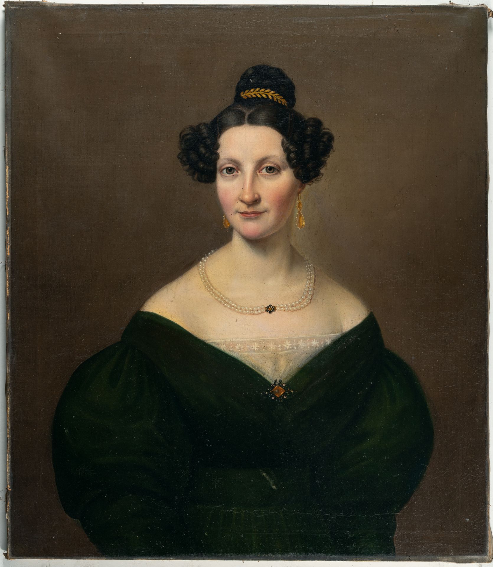 Friedrich Wilhelm Maul (1780 – Lippstadt – 1852) – Porträt der Ottilie Rau von Holzhausen (Stockhaus - Bild 2 aus 3