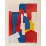 Serge Poliakoff (1900 Moskau - Paris 1969) – Composition bleue, rouge et rose