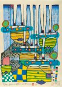 Friedensreich Hundertwasser (1928 Wien - Pazifik 2000) – Pazifikdampfer
