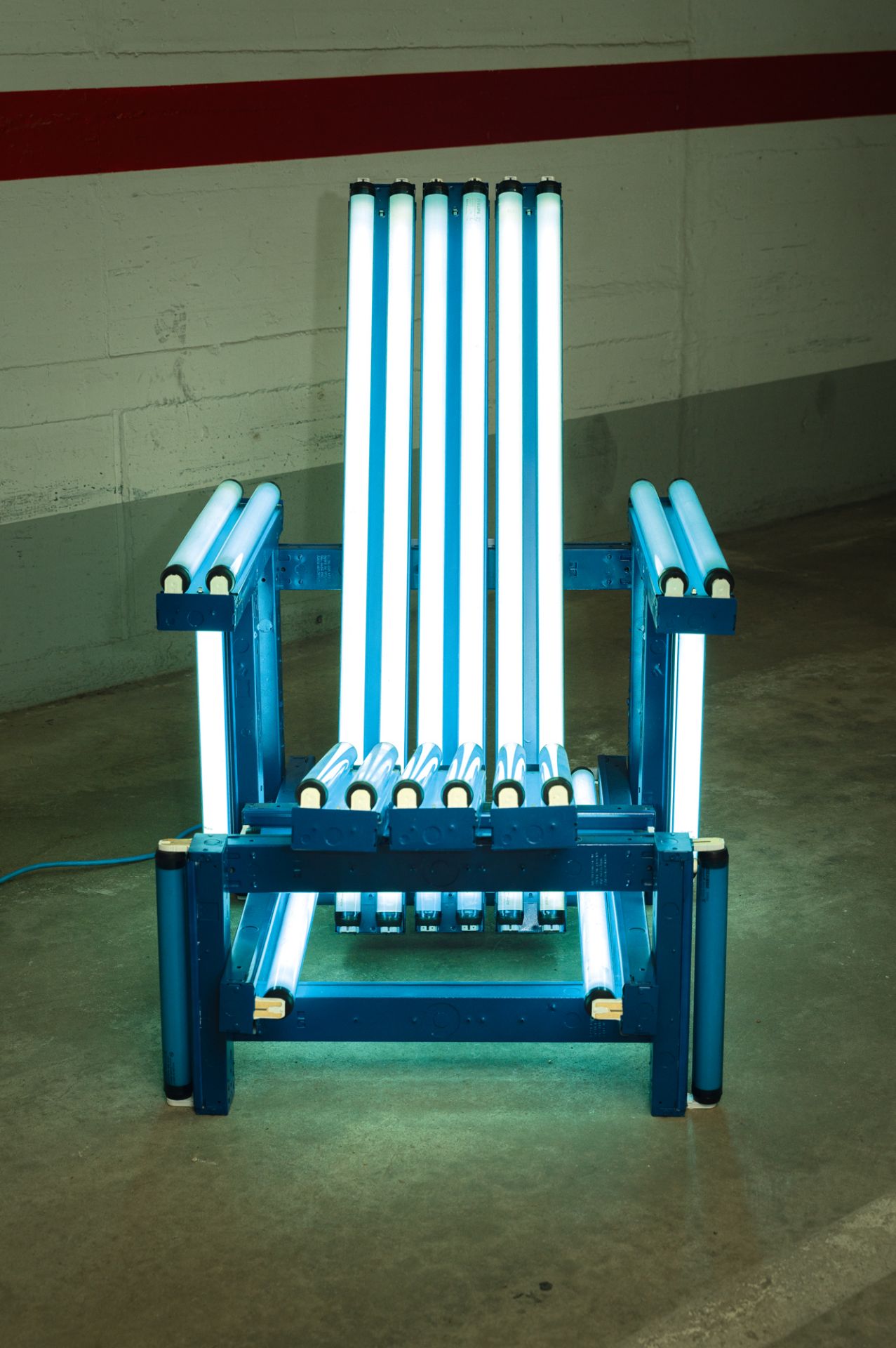 Iván Navarro (1972 Santiago de Chile) – Blue Electric Chair - Image 3 of 6