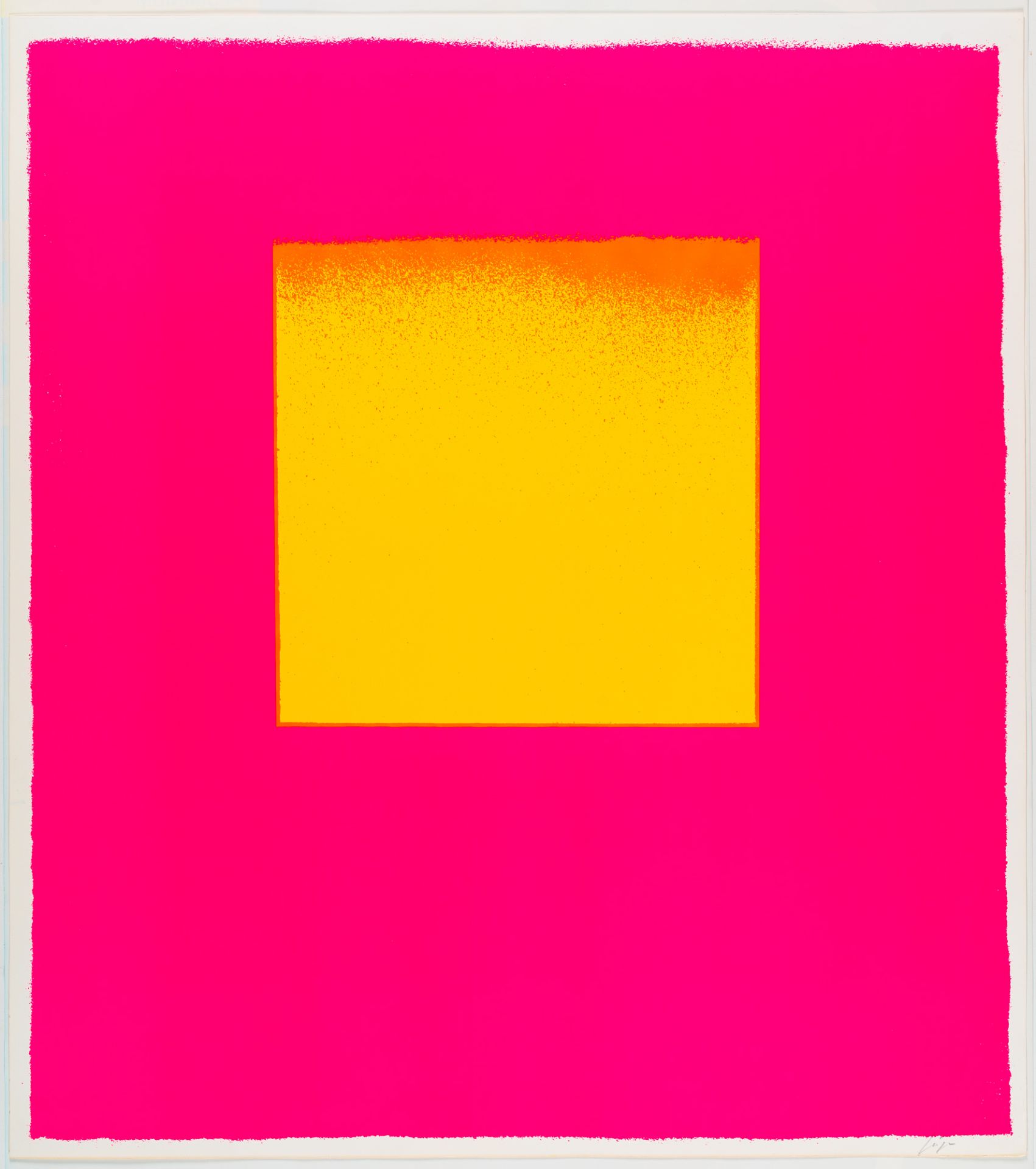 Rupprecht Geiger (1908 - München - 2009) – 2 Bll.: Schwarz-rot-lackschwarz – Leuchtrot und gelb - Bild 4 aus 5