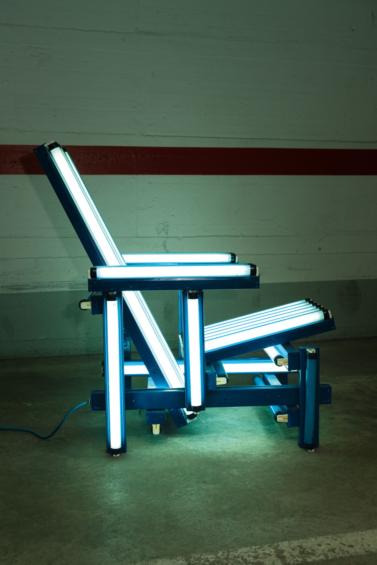 Iván Navarro (1972 Santiago de Chile) – Blue Electric Chair - Image 4 of 6