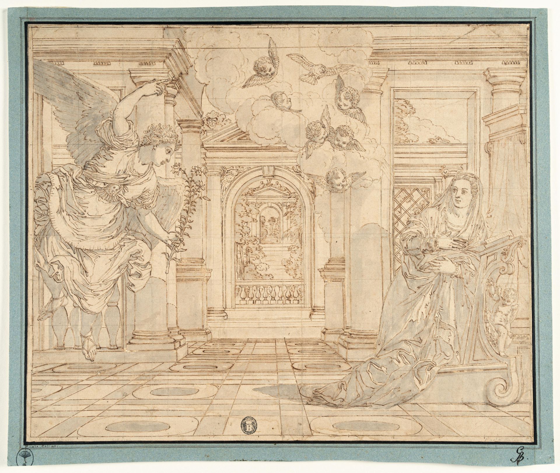 Valentin Lefèvre (1642 Brüssel – Venedig 1682) – Die Verkündigung (nach Veronese) - Bild 2 aus 3
