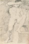 Annibale Carracci (Nachfolge) (1560 Bologna - Rom 1609) – Studie eines Fauns, den Blick abgewandt