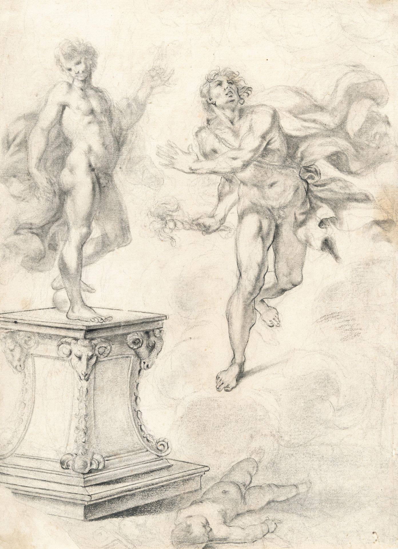 Niccolò Ricciolini (1687 – Rom – 1772) – Allegorische Figurengruppe