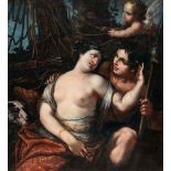Tuscan – Venus and Adonis.Oil on canvas, relined. (c. 1640/50). 105.6 x 96.8 cm. Framed.Taxation: