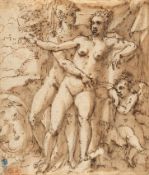 Andrea Semino (1525 – Genua – 1595) – Mars und Venus mit dem Amorknaben