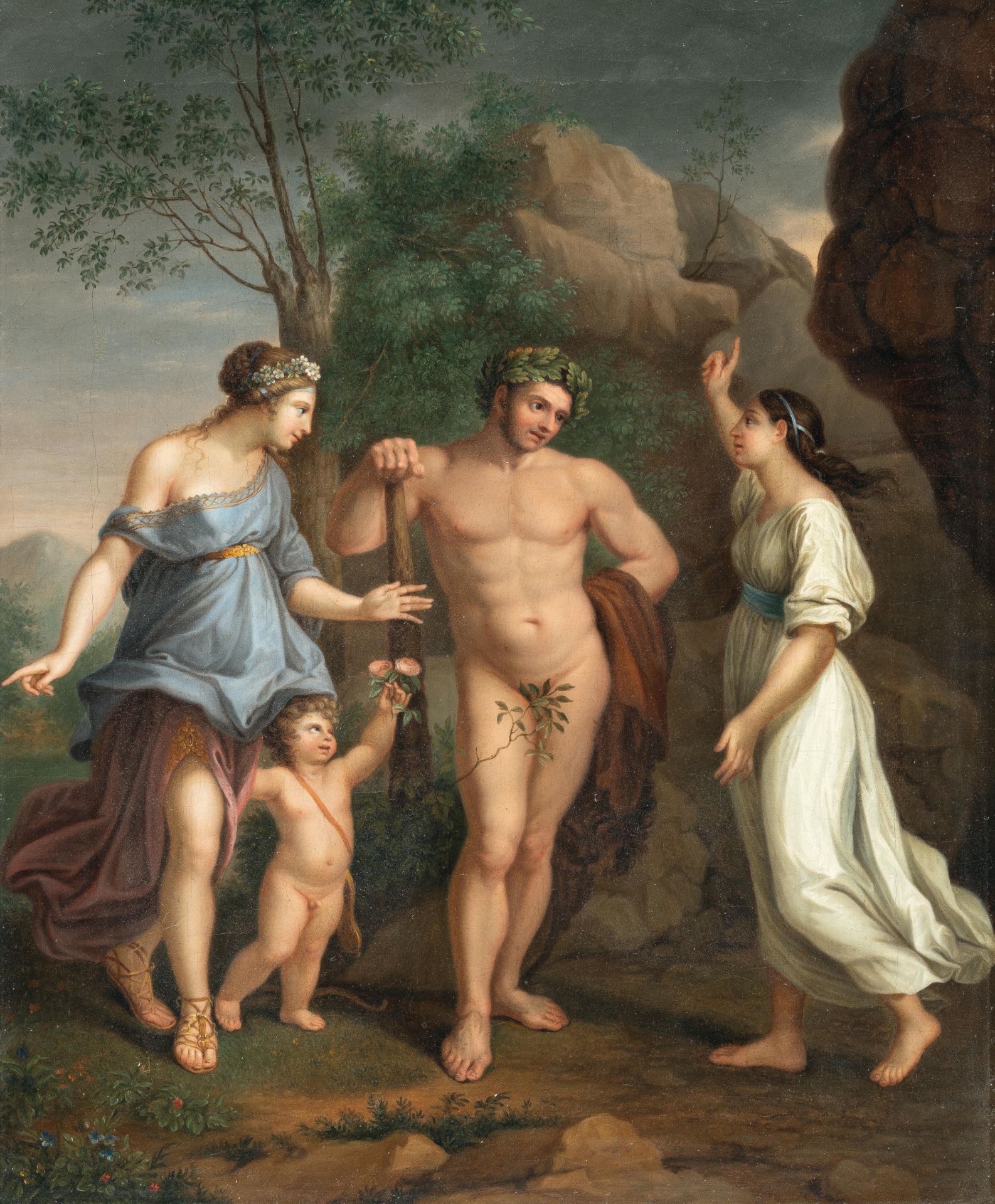 Philipp Friedrich von Hetsch (1758 - Stuttgart - 1838) – Hercules at the crossroads between virtue