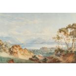 Ernst Welker (1788 Gotha - Wien 1857) – Der Gardasee mit der Landzunge von Sirmione