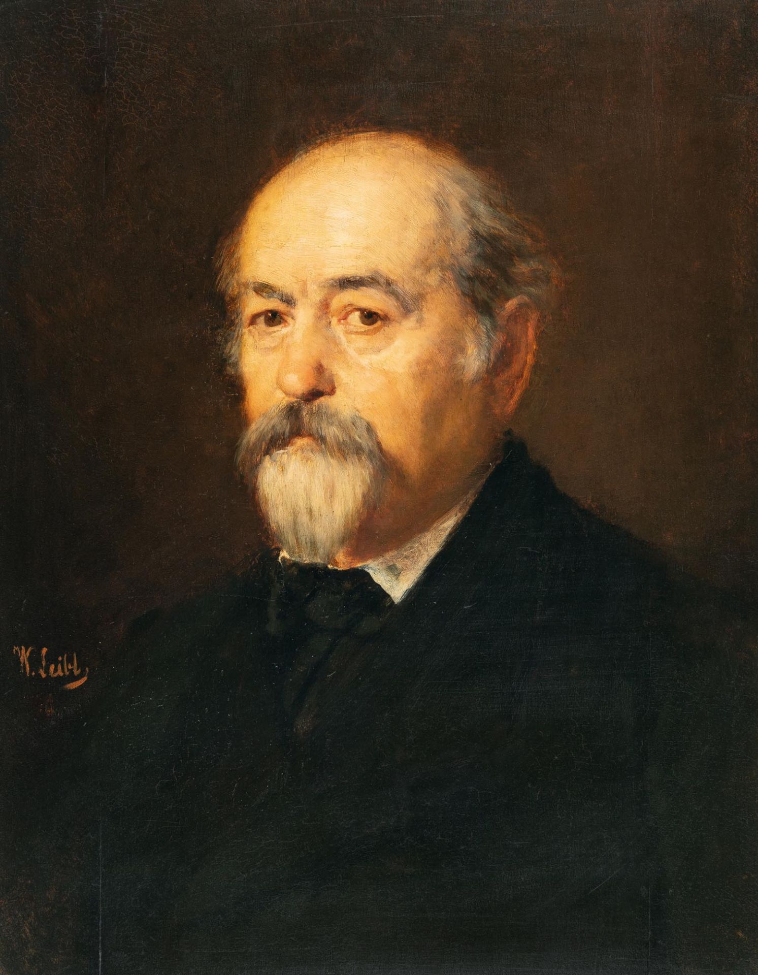 Wilhelm Leibl (1844 Köln - Würzburg 1900) – Bildnis eines Münchner Herrn