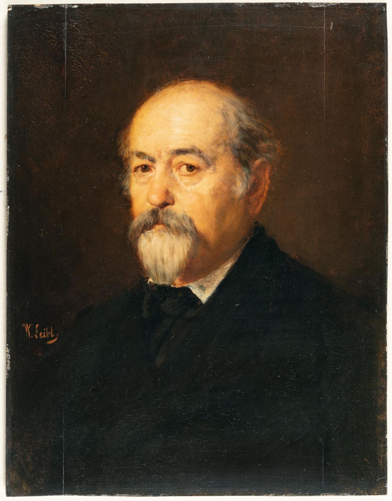 Wilhelm Leibl (1844 Köln - Würzburg 1900) – Bildnis eines Münchner Herrn - Bild 2 aus 4