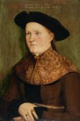 Barthel Beham (1502 Nürnberg - Bologna 1540) – Bildnis einer 32-jährigen Frau („Dorothea Jörg")