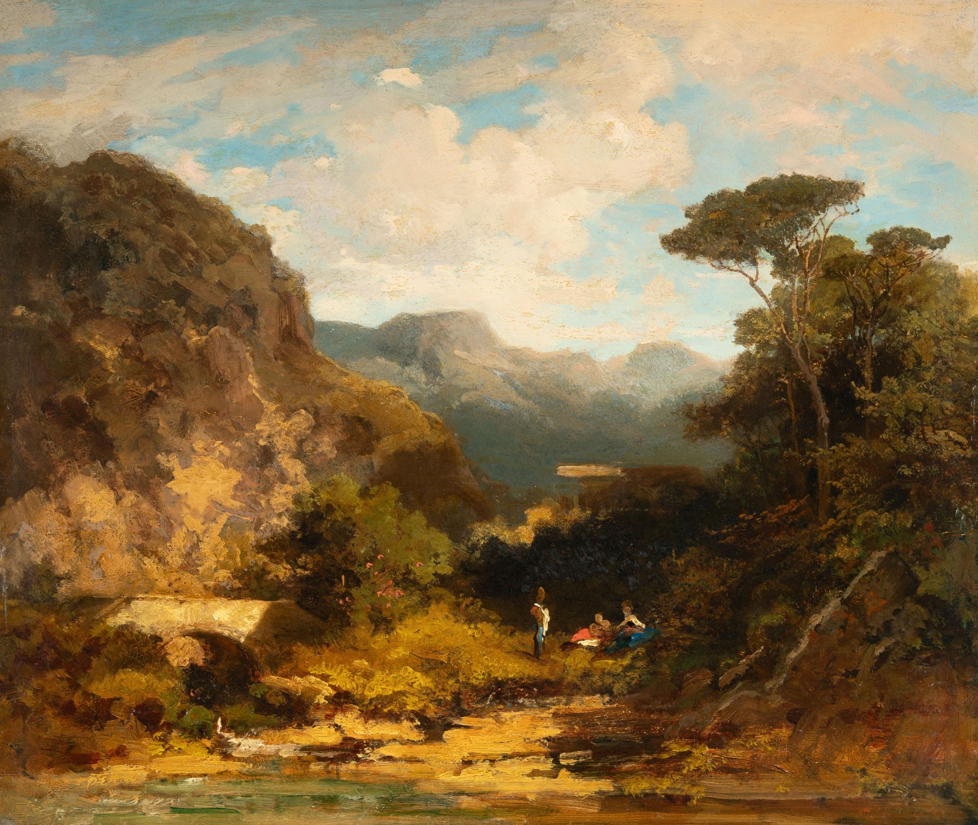 Carl Spitzweg (1808 - München - 1885) – Südliche Landschaft