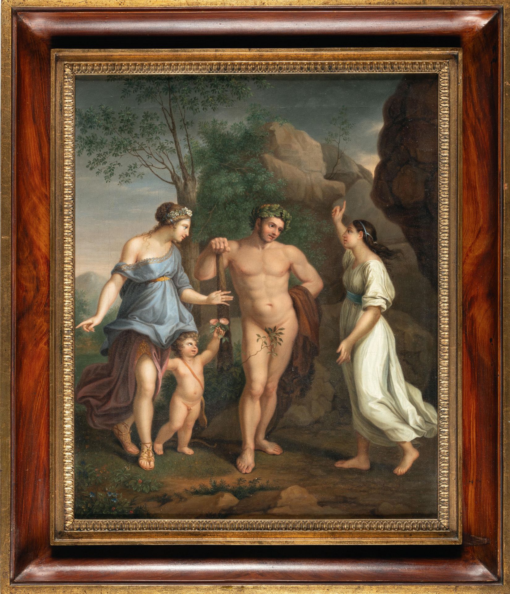 Philipp Friedrich von Hetsch (1758 - Stuttgart - 1838) – Hercules at the crossroads between virtue - Image 4 of 4