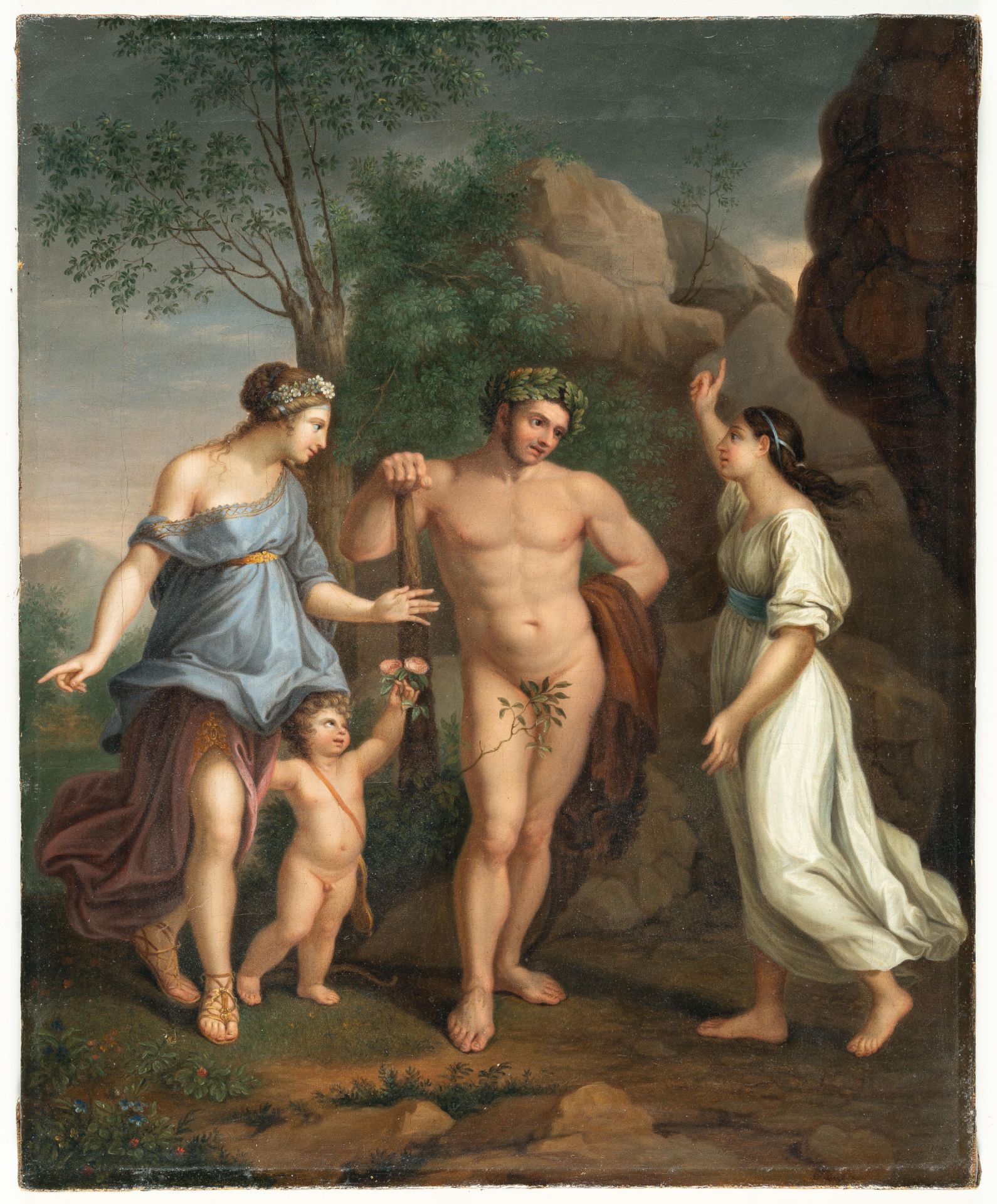 Philipp Friedrich von Hetsch (1758 - Stuttgart - 1838) – Hercules at the crossroads between virtue - Image 2 of 4