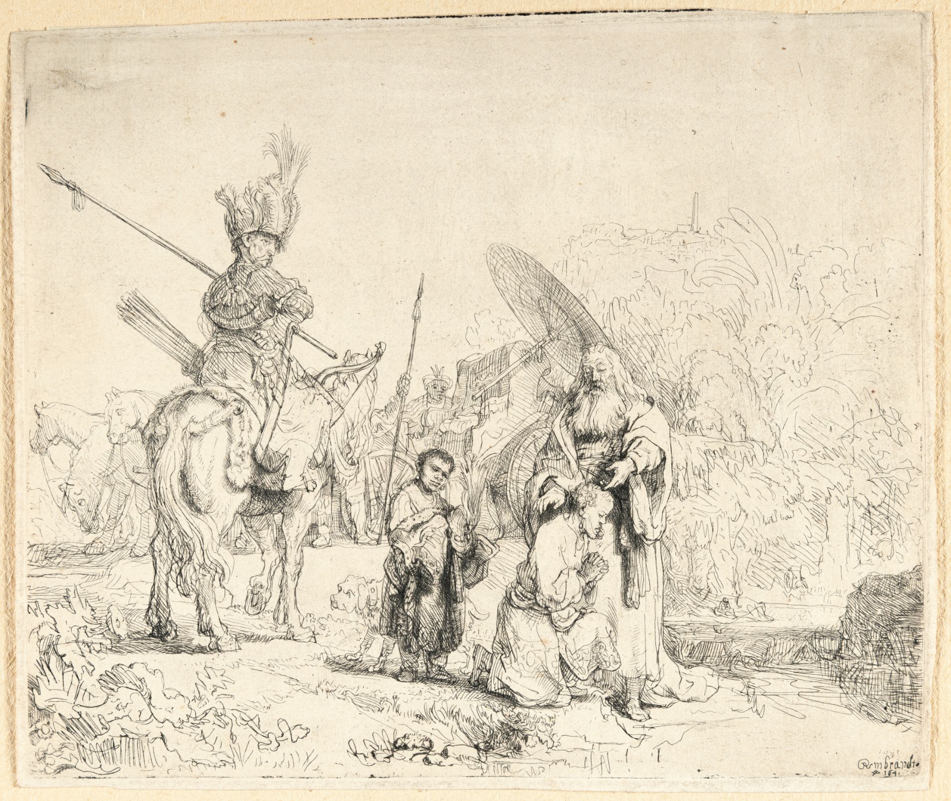 Rembrandt Harmensz. van Rijn – Die Taufe des Kämmerers - Bild 2 aus 3