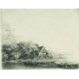 Rembrandt Harmensz. van Rijn – Die Landschaft mit der saufenden Kuh