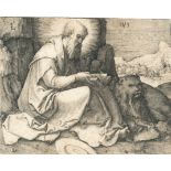 Lucas van Leyden (1494 - Leiden - 1533) – St Jerome in a landscape