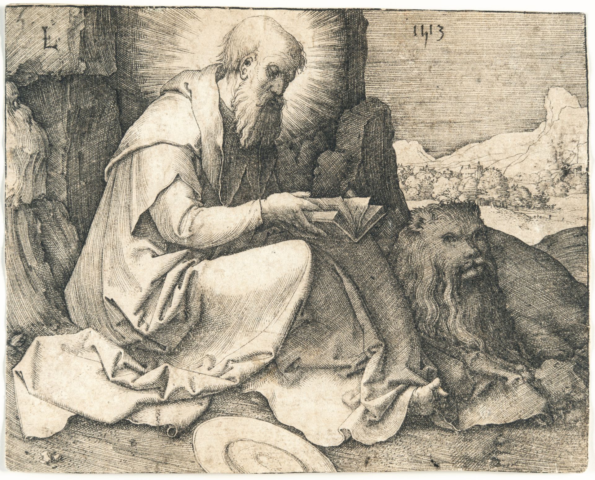 Lucas van Leyden – Der heilige Hieronymus in der Landschaft - Bild 2 aus 3