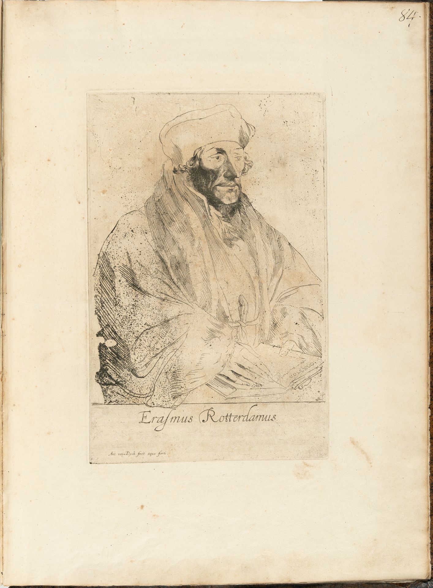 Anthonis van Dyck – Folge von 86 Bll.: Icones Principum Virorum Doctorum, Pictorum Chalcographorum S - Bild 8 aus 12