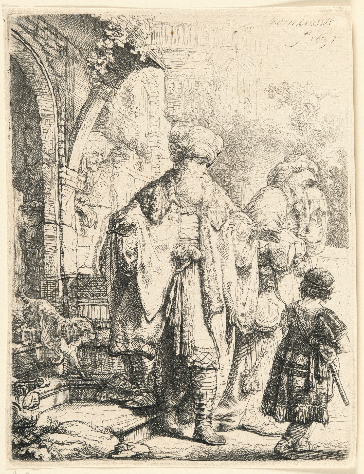 Rembrandt Harmensz. van Rijn – Abraham vertreibt Hagar und Ismael - Bild 2 aus 3