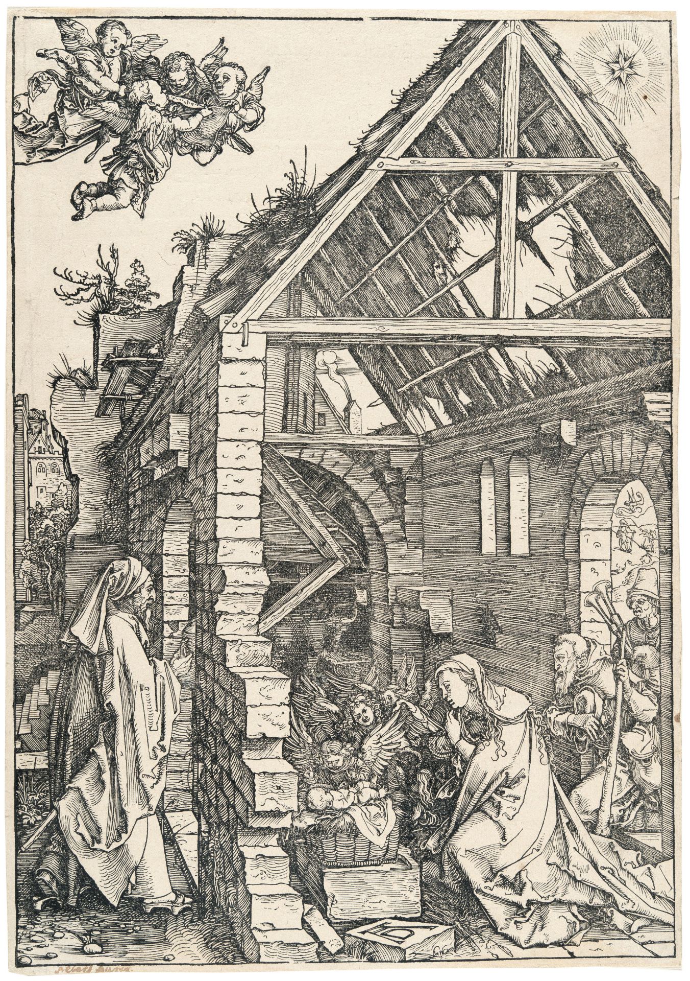 Albrecht Dürer – Die Geburt Christi (Anbetung der Hirten)