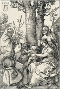 Albrecht Dürer – Die Heilige Familie mit Joachim und Anna unter dem Baum