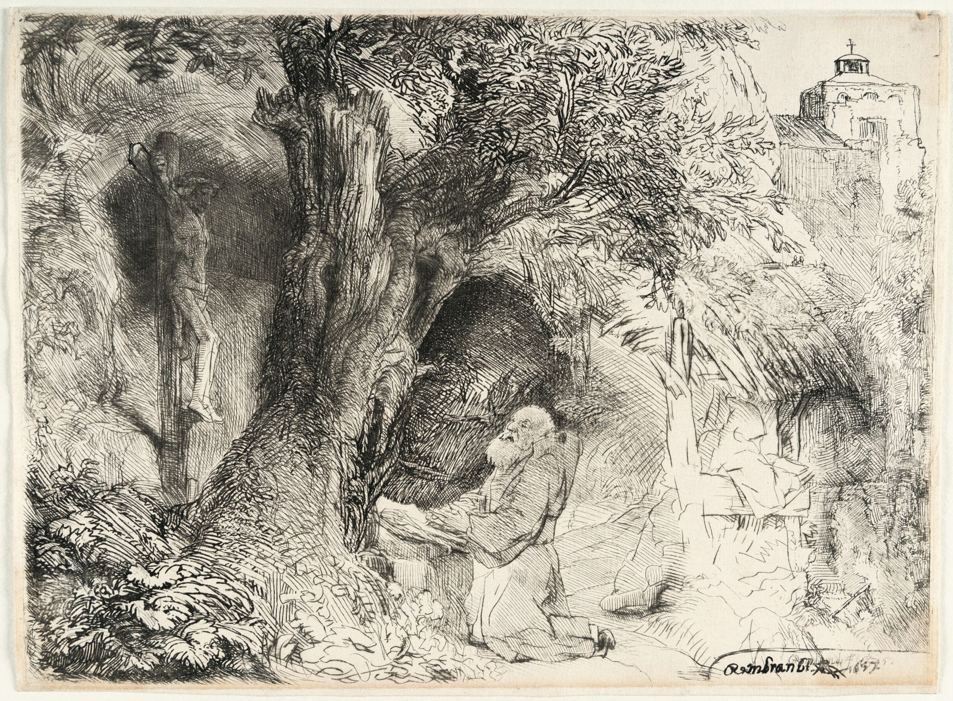 Rembrandt Harmensz. van Rijn – Der heilige Franziskus - Bild 2 aus 3