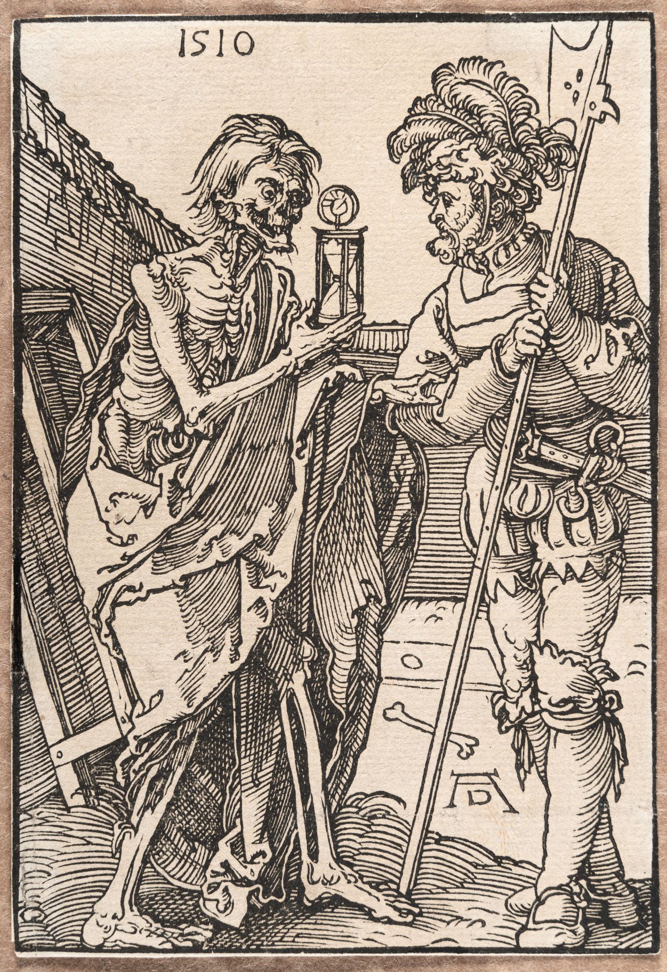 Albrecht Dürer – Tod und Landsknecht (Flugblatt mit einem Gedicht in 76 Verszeilen) - Bild 2 aus 3