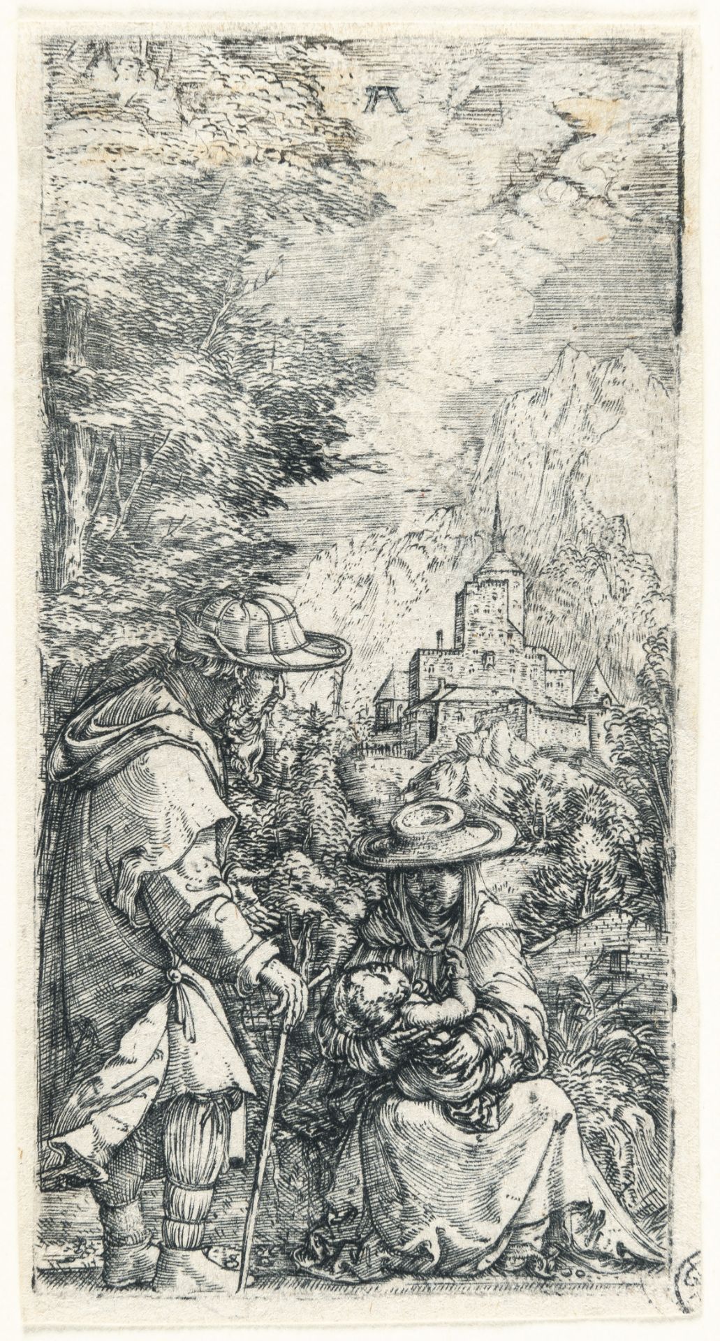 Albrecht Altdorfer (um 1480 - Regensburg - 1538) – Rest on the Flight into Egypt - Image 2 of 3
