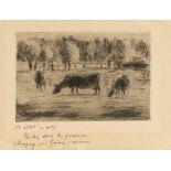 Camille Pissarro – „Vaches dans les prairies d’Eragny près Gisors“