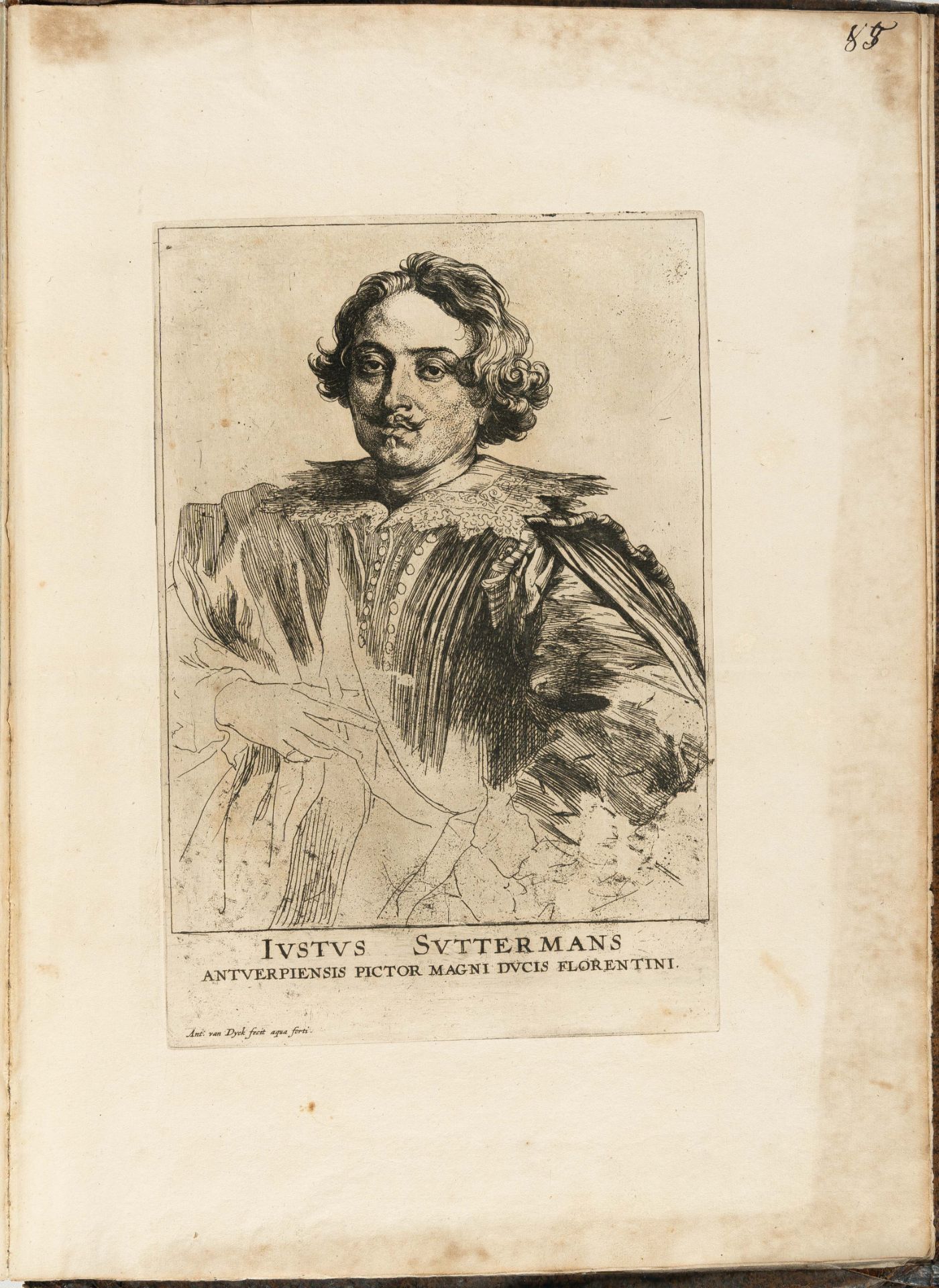 Anthonis van Dyck – Folge von 86 Bll.: Icones Principum Virorum Doctorum, Pictorum Chalcographorum S - Bild 10 aus 12