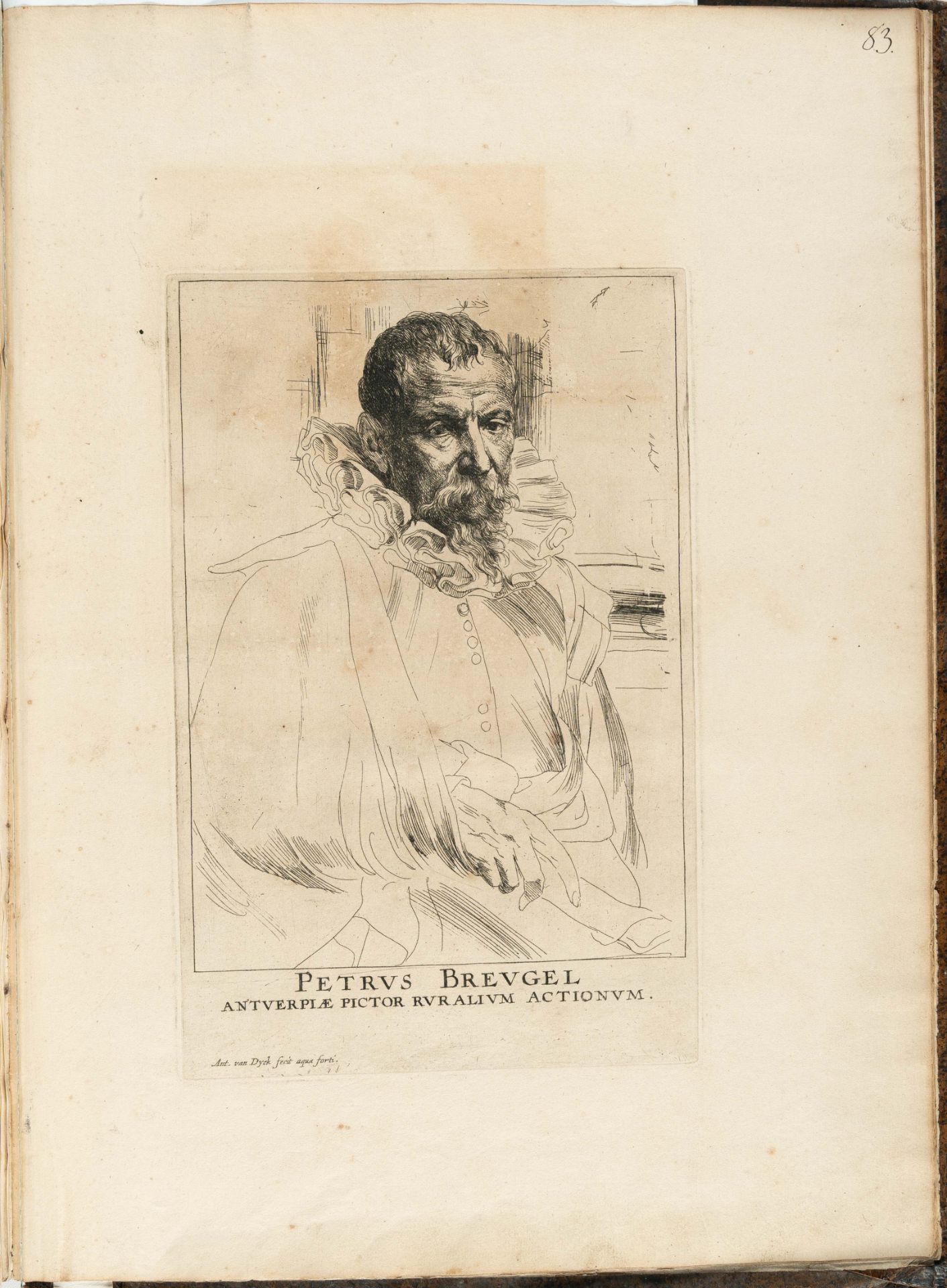 Anthonis van Dyck – Folge von 86 Bll.: Icones Principum Virorum Doctorum, Pictorum Chalcographorum S - Bild 9 aus 12