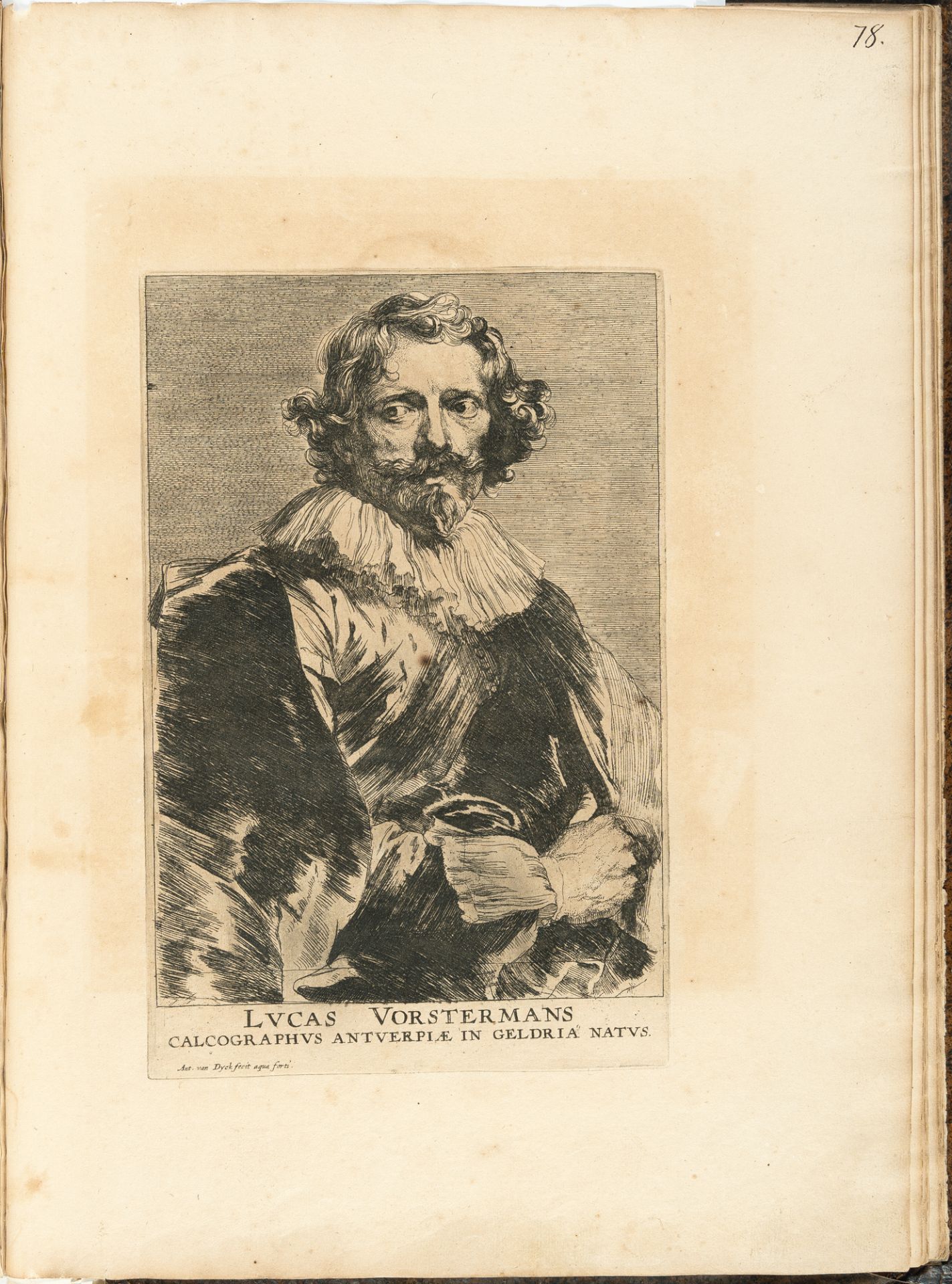 Anthonis van Dyck – Folge von 86 Bll.: Icones Principum Virorum Doctorum, Pictorum Chalcographorum S - Bild 4 aus 12