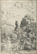 Hans Sebald Lautensack – Landschaft mit einer Burg