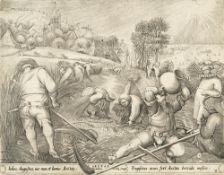 Nach Pieter Bruegel und nach Hans Bol – Folge von 4 Bll.: Die vier Jahreszeiten