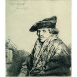 Rembrandt Harmensz. van Rijn – Junger Mann mit Samtbarett (Petrus Sylvius?)