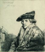 Rembrandt Harmensz. van Rijn – Junger Mann mit Samtbarett (Petrus Sylvius?)