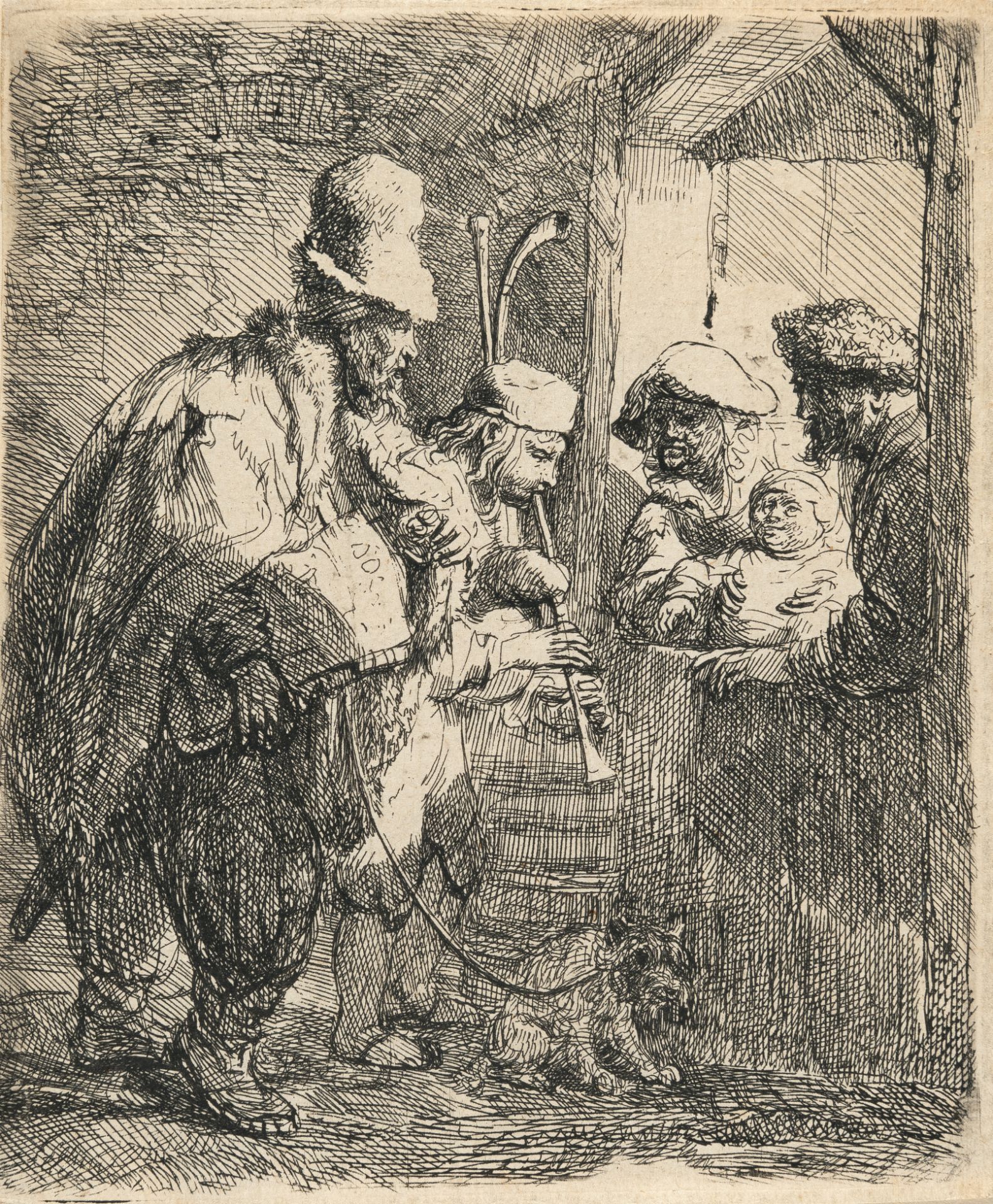 Rembrandt Harmensz. van Rijn – Die wandernden Musikanten