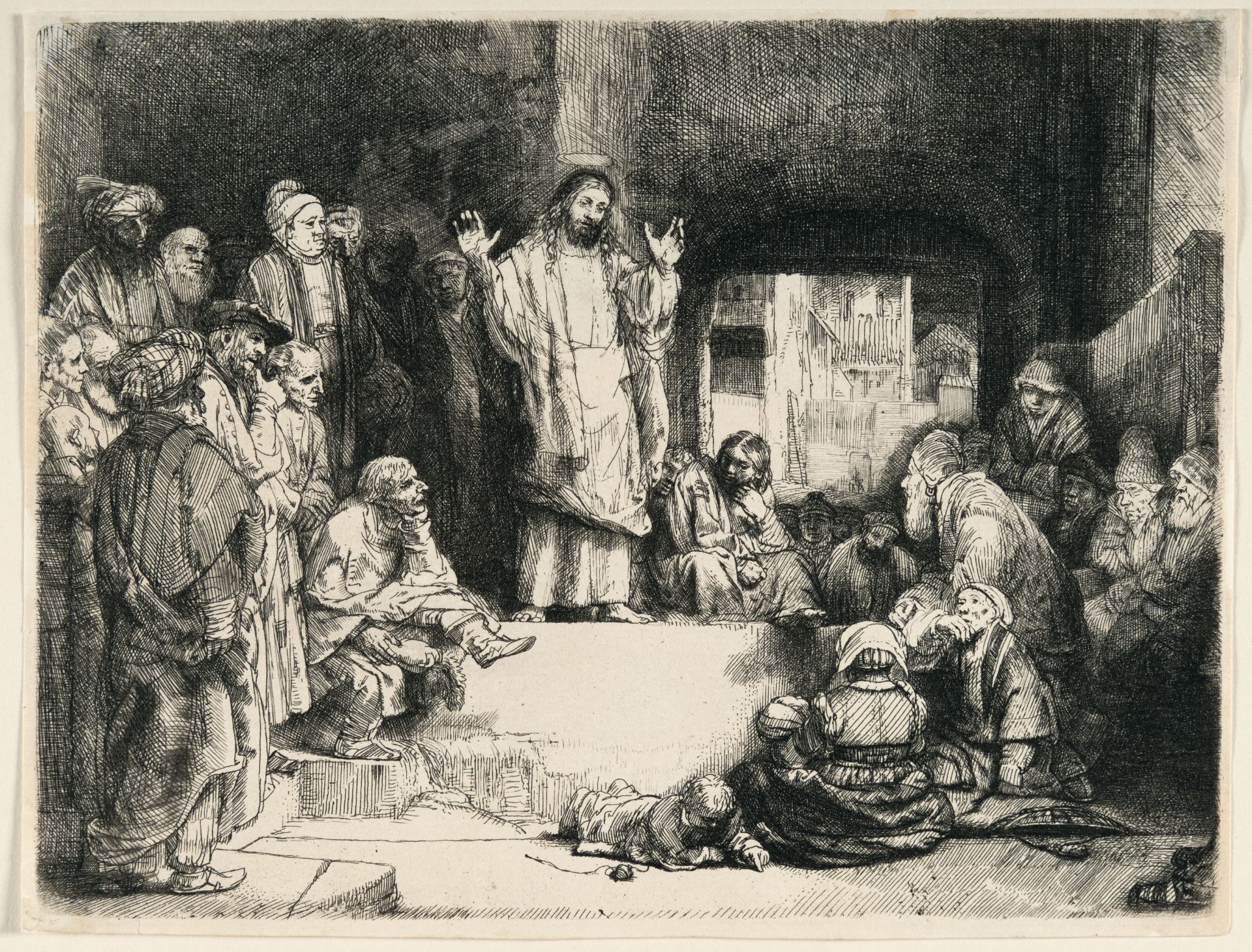 Rembrandt Harmensz. van Rijn – Christus lehrend (La petite tombe) - Bild 2 aus 3