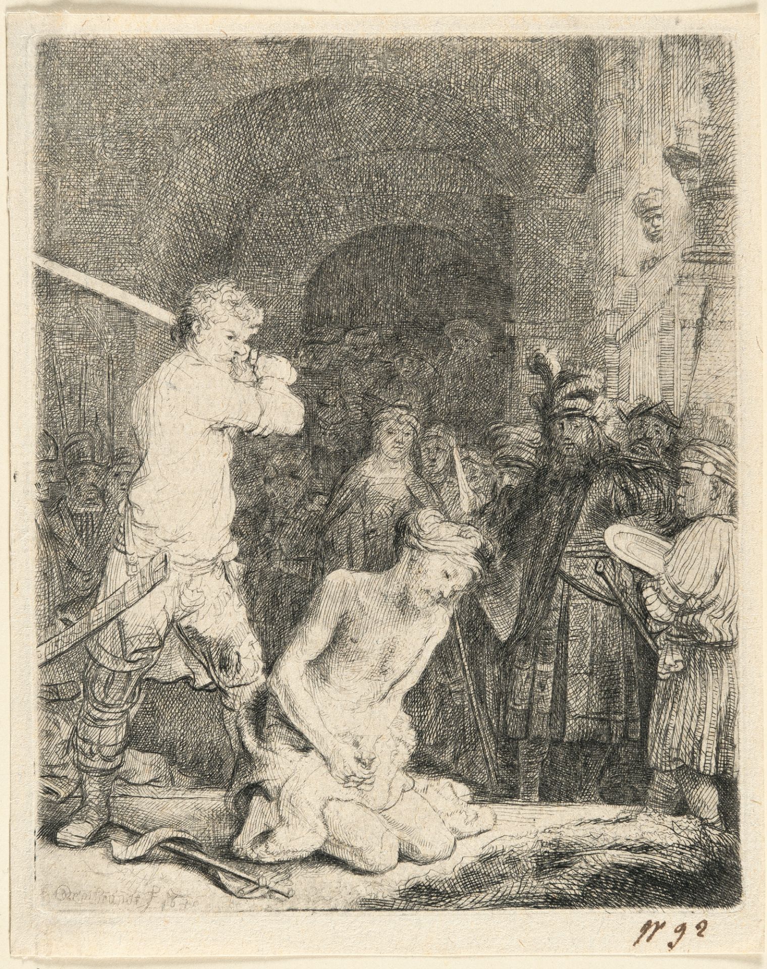 Rembrandt Harmensz. van Rijn – Die Enthauptung Johannes des Täufers - Bild 2 aus 3