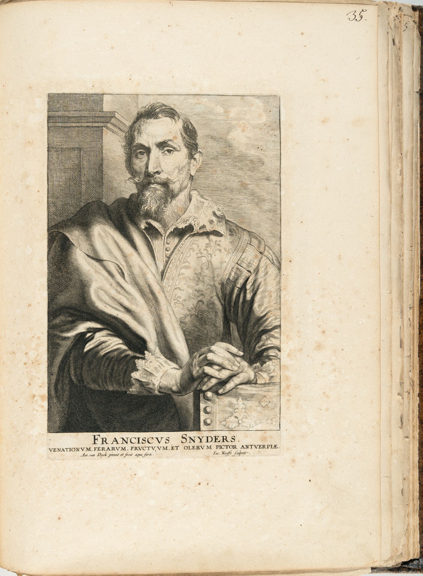 Anthonis van Dyck – Folge von 86 Bll.: Icones Principum Virorum Doctorum, Pictorum Chalcographorum S - Bild 5 aus 12
