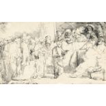 Rembrandt Harmensz. van Rijn – Der stehende Jesusknabe inmitten der Schriftgelehrten