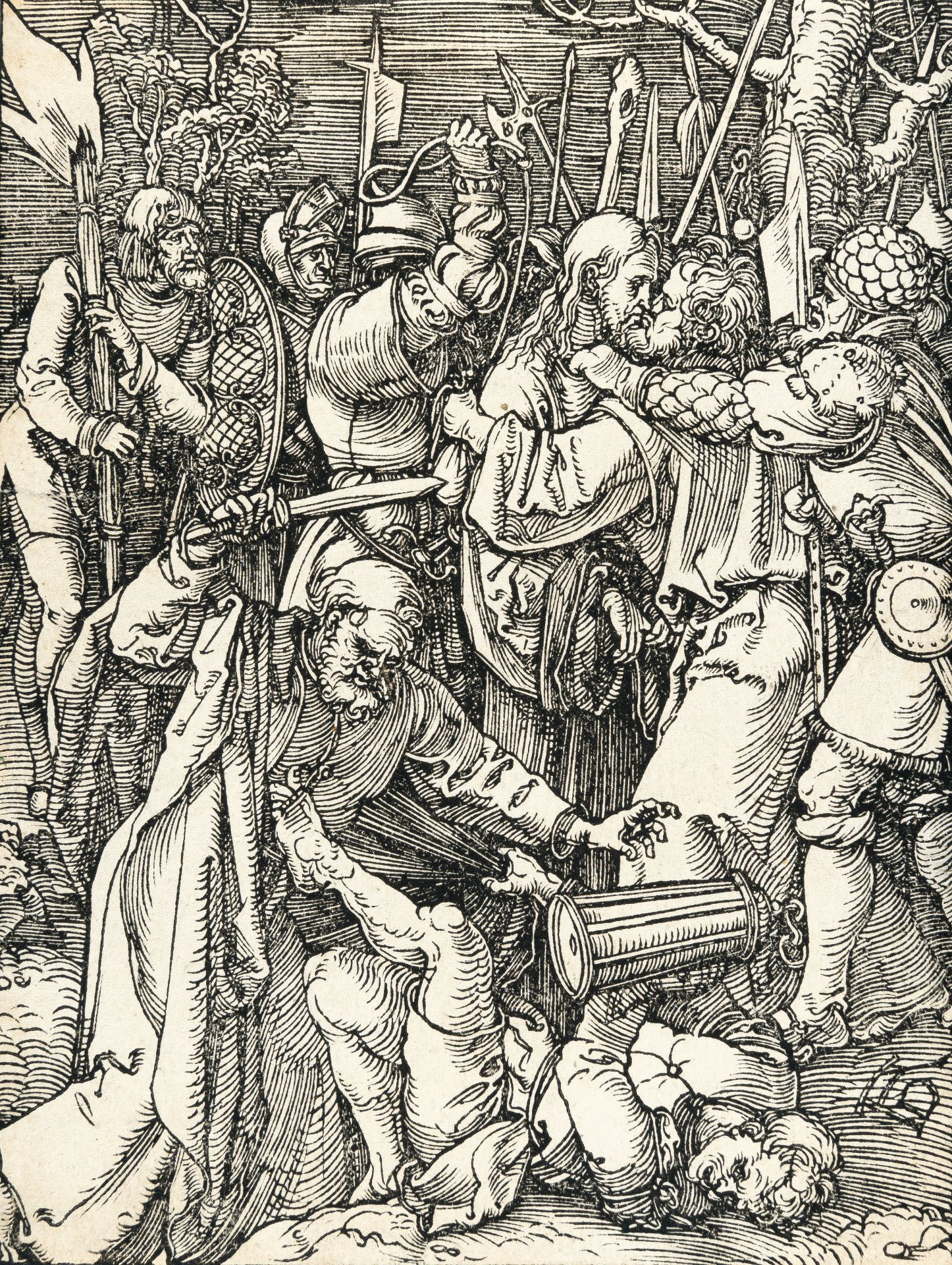 Albrecht Dürer (1471 - Nürnberg - 1528) – The betrayal of Christ (From "The Small Passion")