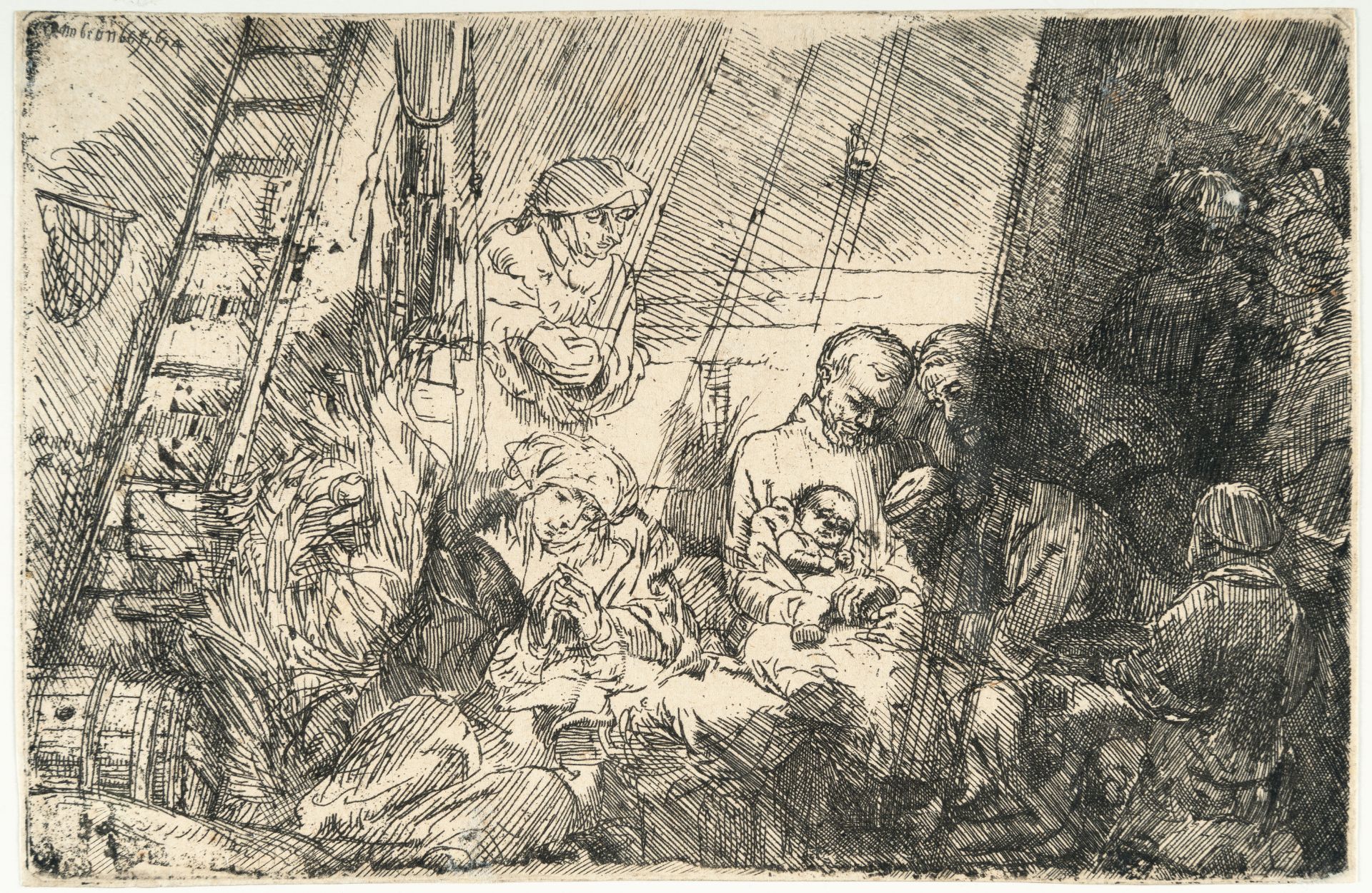 Rembrandt Harmensz. van Rijn – Die Beschneidung (im Breitformat) - Bild 2 aus 3