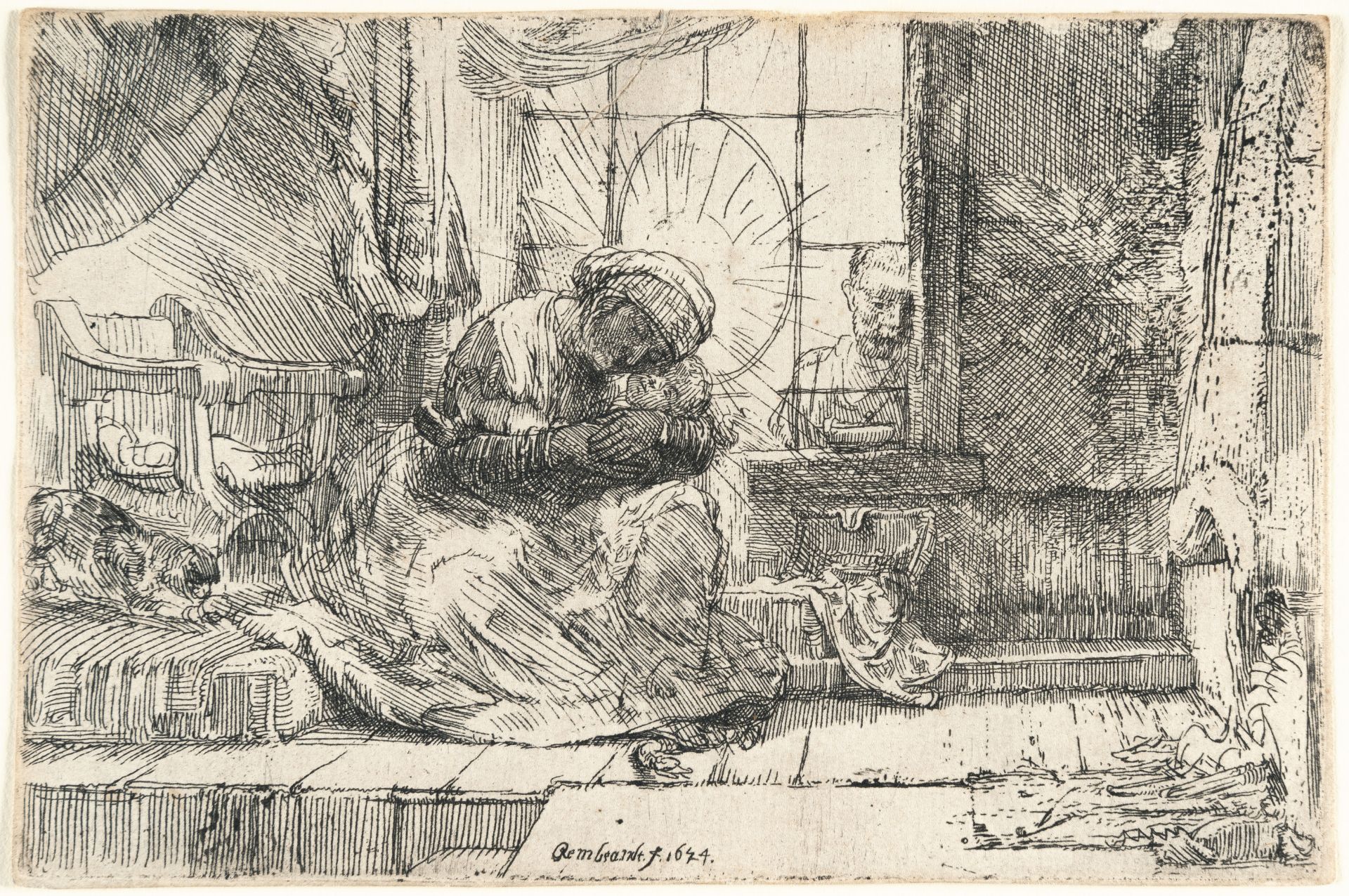 Rembrandt Harmensz. van Rijn – Die Heilige Familie mit der Katze und der Schlange - Bild 2 aus 3